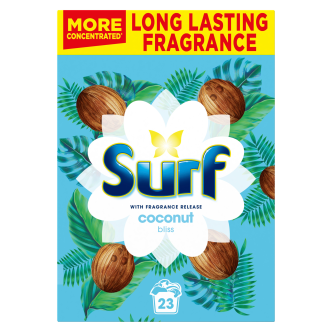 4 x Surf Powder Coconut 23 Wash 1.15Kg